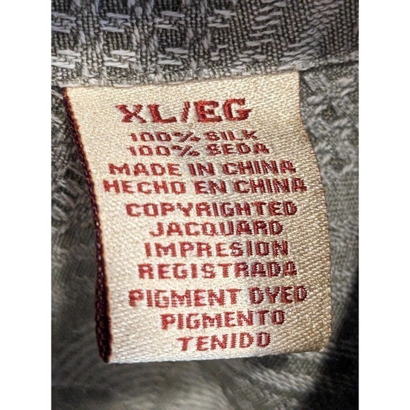 Jamaica Jack Men Short Sleeve Button Up beige Hawaiian Size XL Palm Tree SILK - Picture 3 of 3